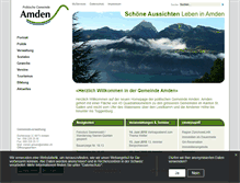 Tablet Screenshot of gemeinde-amden.ch